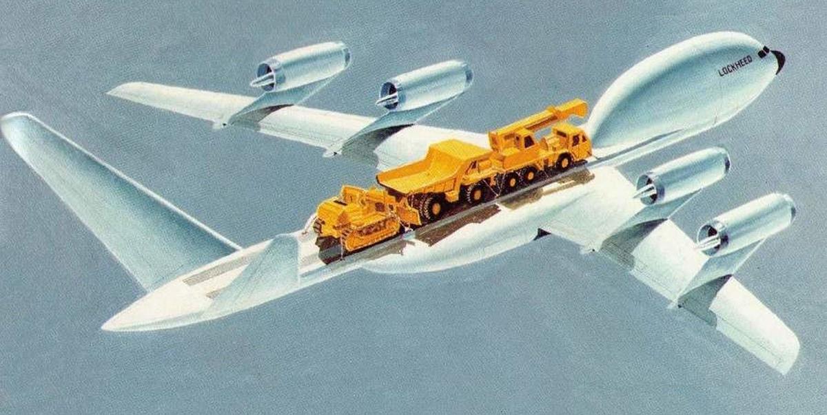 Lockheed Flatbed. Najdziwniejszy samolot w dziejach. Miał przewozić ładunki na pace
