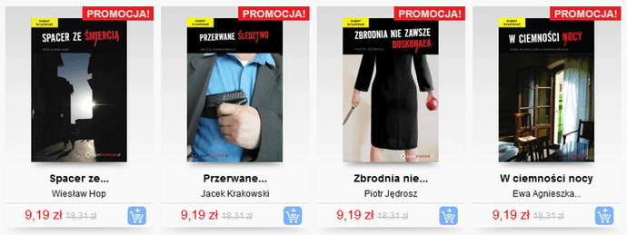 Zabójcza promocja - polskie kryminały: e-booki za 9,19 zł