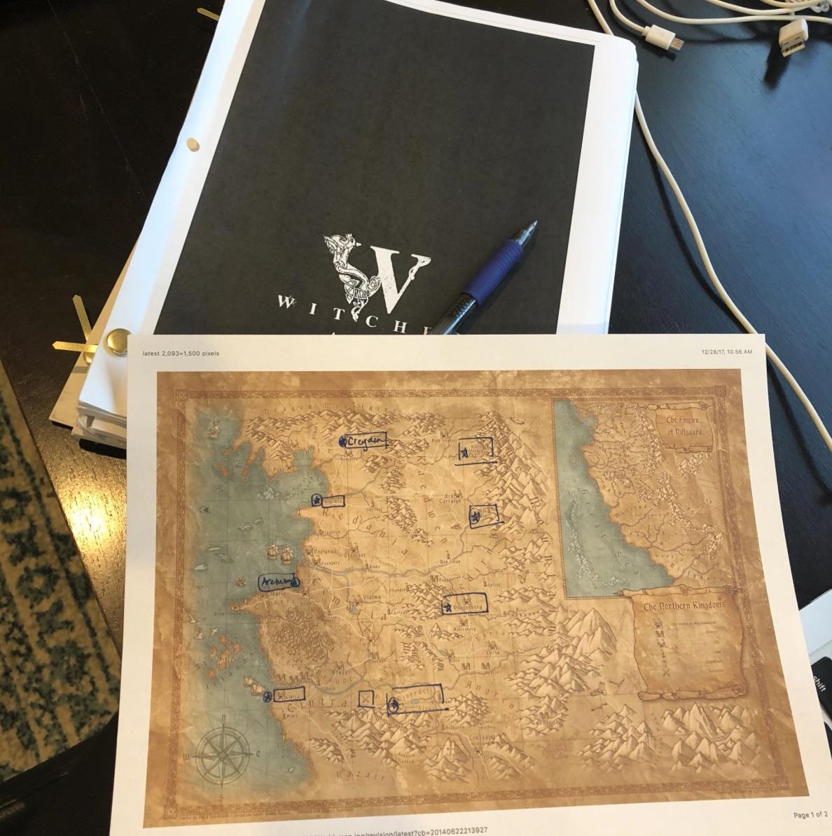 wiedźmin the witcher netflix mapa