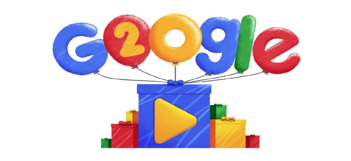 google doodle 20 lat